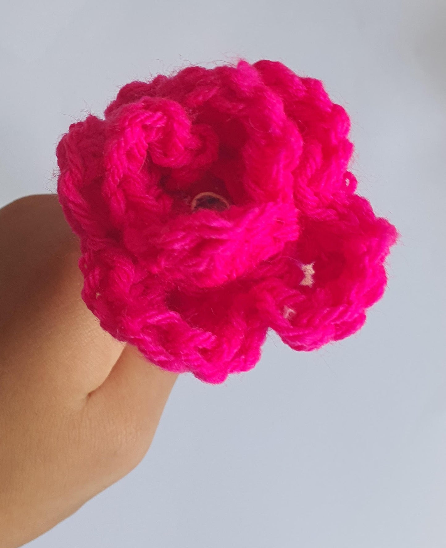 Crochet Pink Rose