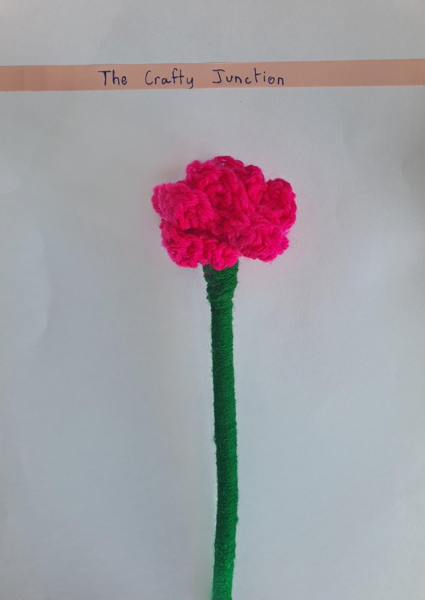 Crochet Pink Rose